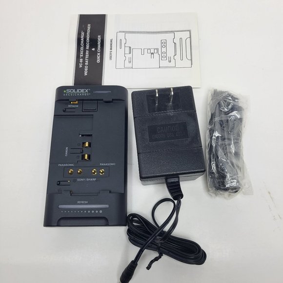Solidex VC-88 Video Battery Reconditioner & Quick Charger VHS-c Compatible - Picture 6 of 16